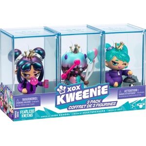 Fearless Kweens Series Premium Figurine and Display Case,4 Inch/Approx 10cm Tall